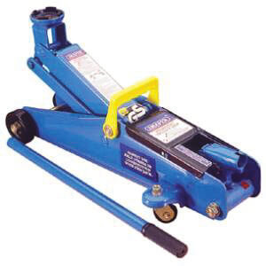 A photo of a trolley jack available for hire from Charles Wilson Engineers Ltd