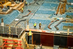 construction site, using the welfare units