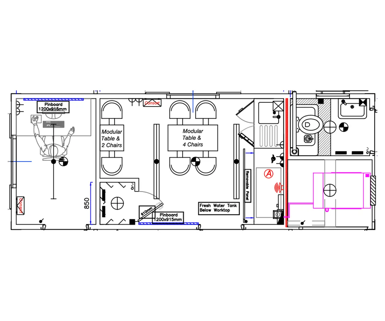 24ft Welfare Unit 2 24ft welfare unit dimensions
