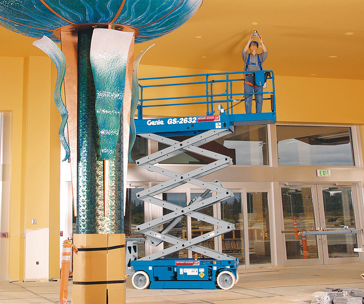 Genie - 10m Scissor Lift 2 Scissor Lifts - 2632