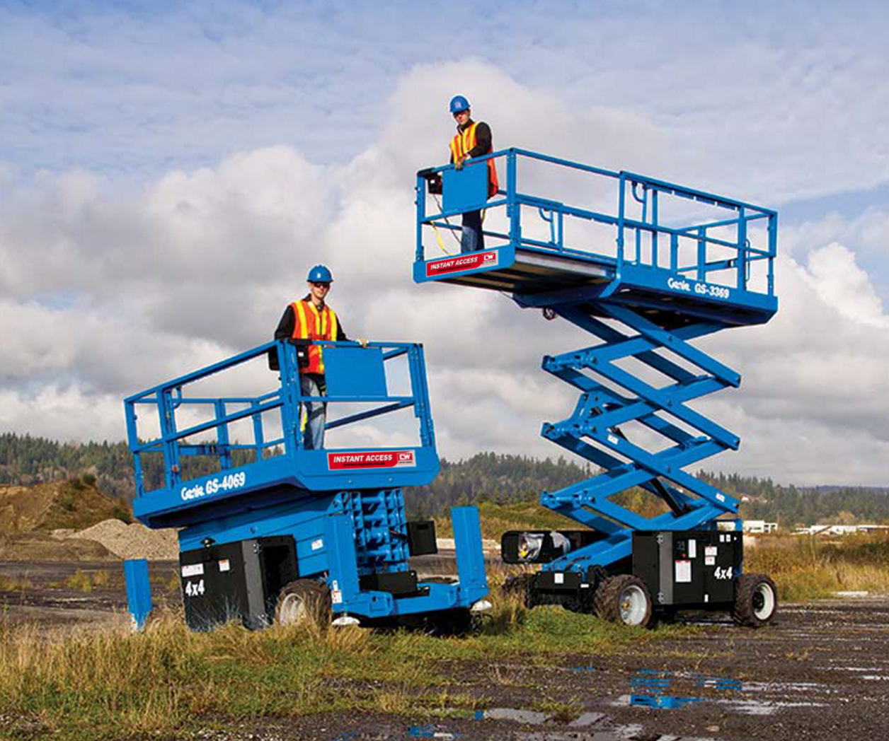 Genie - RT 12m Scissor Lift 2 Scissor Lifts - GS3369RT