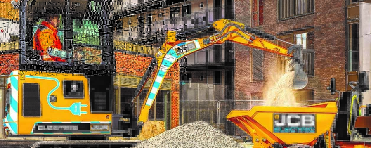 Jcb 1.5T mini digger working