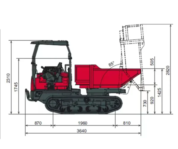 Yanmar C30R 3TV Dimensions