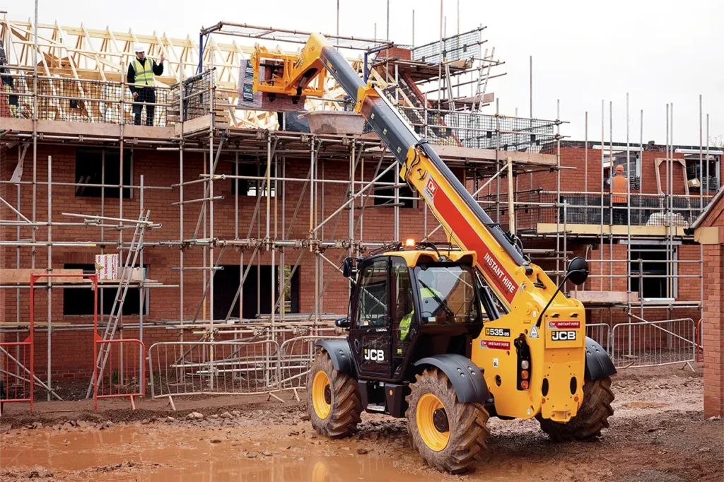 9 Metre Telehandler on site