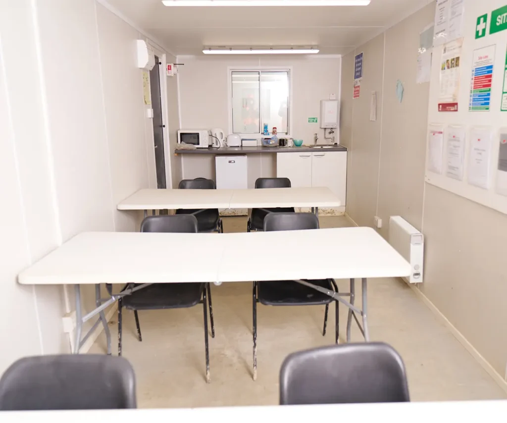 From Offices to Toilets: Guide to Site Accommodation 2 site acommodation inside 3